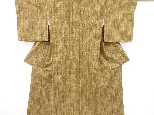 リサイクル　麻の葉織り出し手織り真綿紬着物